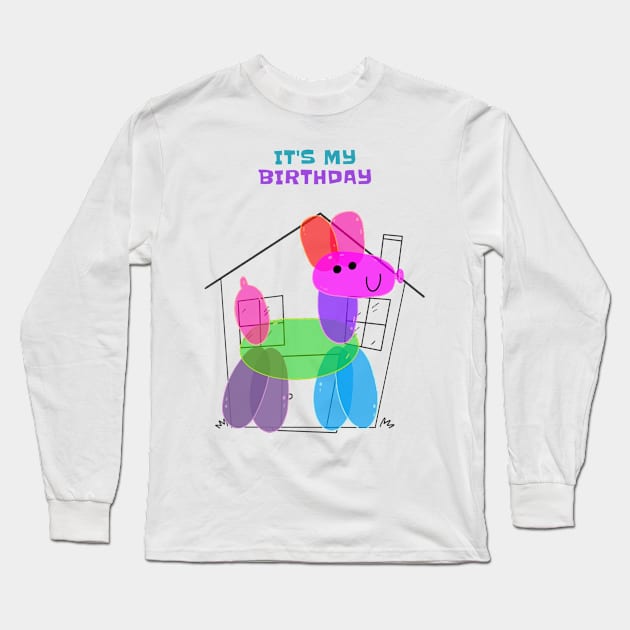 Birthday Party Long Sleeve T-Shirt by TGPublish